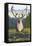 Caribou in the Wild, Yellowstone National Park-Lantern Press-Framed Stretched Canvas