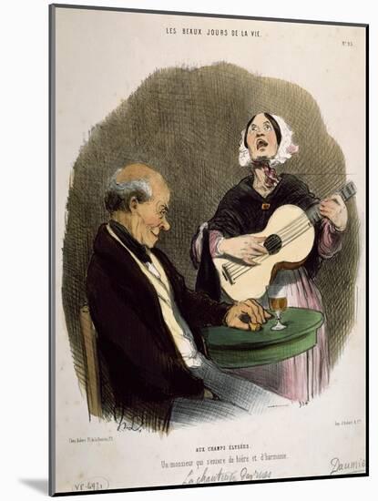 Caricature, 1840-Honore Daumier-Mounted Giclee Print