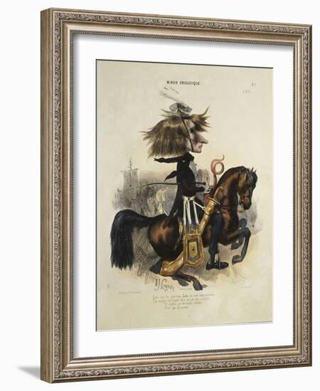 Caricature de Liszt-Alcide Joseph Lorentz-Framed Giclee Print