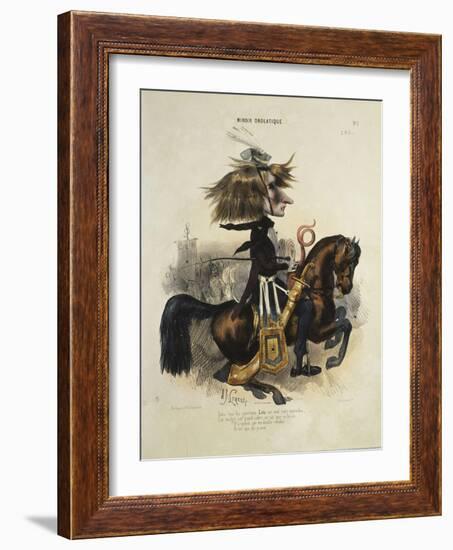 Caricature de Liszt-Alcide Joseph Lorentz-Framed Giclee Print