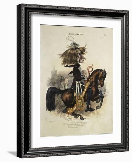 Caricature de Liszt-Alcide Joseph Lorentz-Framed Giclee Print