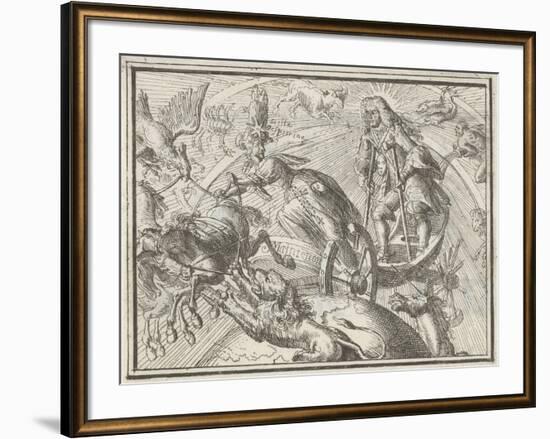 Caricature Depicting Louis XIV as Apollo in His Chariot, 1701-Romeyn De Hooghe-Framed Giclee Print