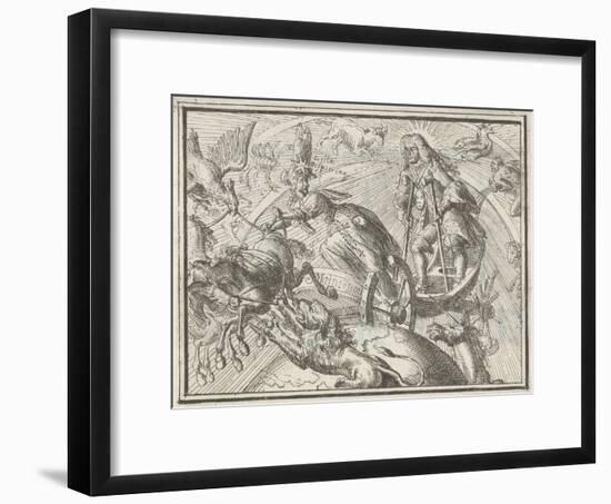 Caricature Depicting Louis XIV as Apollo in His Chariot, 1701-Romeyn De Hooghe-Framed Giclee Print