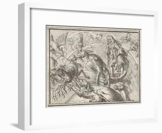 Caricature Depicting Louis XIV as Apollo in His Chariot, 1701-Romeyn De Hooghe-Framed Giclee Print