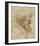 Caricature of a Man with Bushy Hair-Leonardo Da Vinci-Framed Art Print