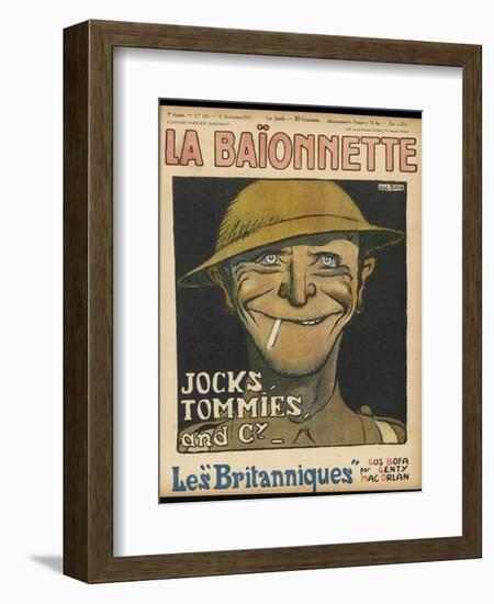 Caricature of a 'tommy', as Seen by the French-null-Framed Art Print