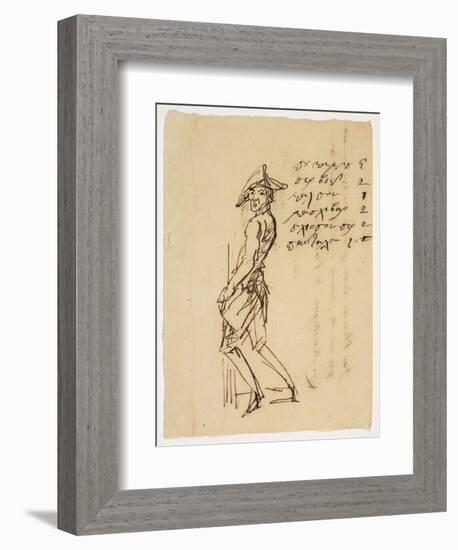 Caricature of a Young Soldier, 1809-null-Framed Giclee Print
