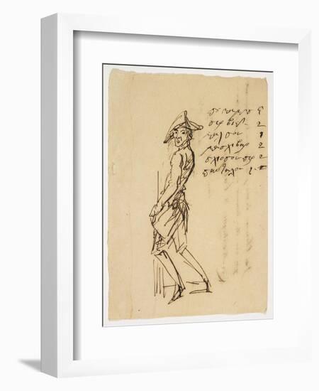 Caricature of a Young Soldier, 1809-null-Framed Giclee Print