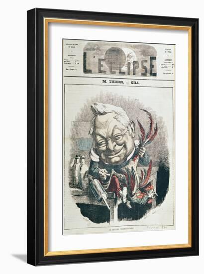 Caricature of Adolphe Thiers-Andre Gill-Framed Giclee Print