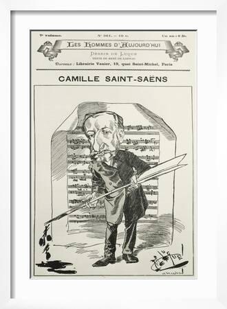 Camille Saint-Saëns - composer Art Print for Sale by
