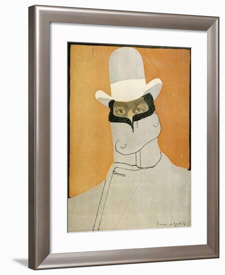Caricature of Giacomo Puccini-null-Framed Giclee Print