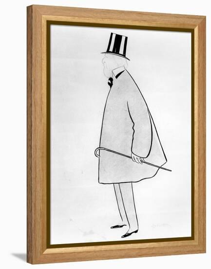 Caricature of Jacques Doucet, C. 1910-1929-Leonetto Cappiello-Framed Premier Image Canvas