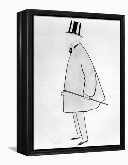 Caricature of Jacques Doucet, C. 1910-1929-Leonetto Cappiello-Framed Premier Image Canvas