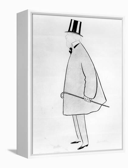 Caricature of Jacques Doucet, C. 1910-1929-Leonetto Cappiello-Framed Premier Image Canvas