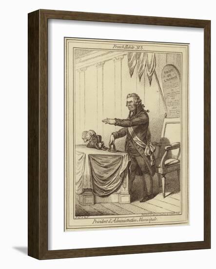 Caricature of John Horne Tooke-James Gillray-Framed Giclee Print