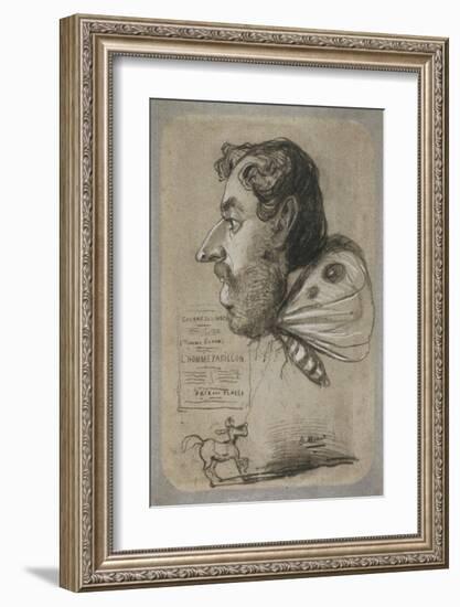 Caricature of Jules Didier-Claude Monet-Framed Premium Giclee Print