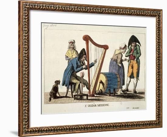 Caricature of Modern Ossian, 1806-Francois Quesnelel-Framed Giclee Print
