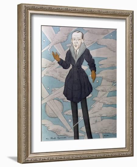 Caricature of Noel Coward-Max Beerbohm-Framed Giclee Print