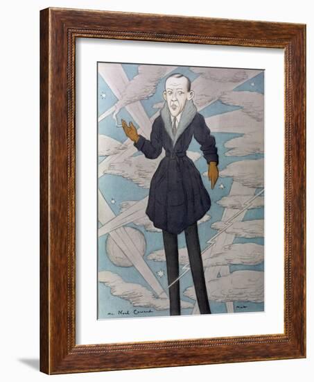 Caricature of Noel Coward-Max Beerbohm-Framed Giclee Print