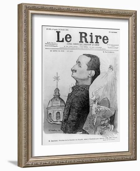 Caricature of Paul Deschanel, from 'Le Rire', 10 February 1900-Charles Leandre-Framed Giclee Print