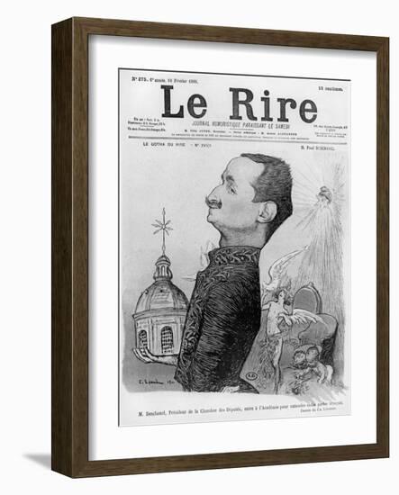 Caricature of Paul Deschanel, from 'Le Rire', 10 February 1900-Charles Leandre-Framed Giclee Print