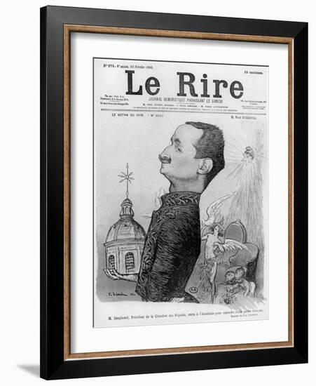 Caricature of Paul Deschanel, from 'Le Rire', 10 February 1900-Charles Leandre-Framed Giclee Print