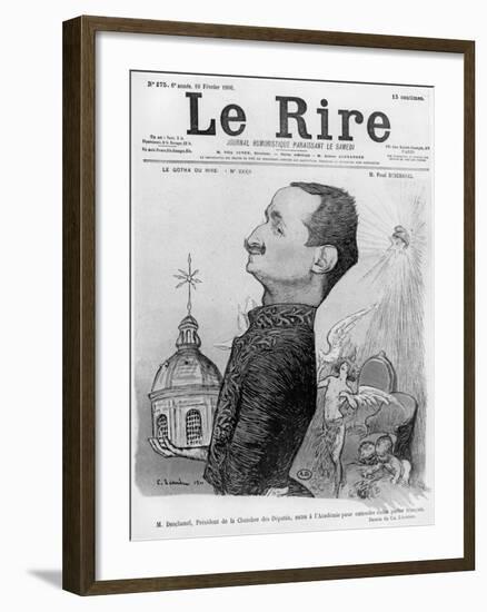 Caricature of Paul Deschanel, from 'Le Rire', 10 February 1900-Charles Leandre-Framed Giclee Print