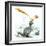 Caricature of the Death of Dinosaurs by Meteorite-Lutz Lange-Framed Premium Photographic Print