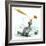 Caricature of the Death of Dinosaurs by Meteorite-Lutz Lange-Framed Premium Photographic Print