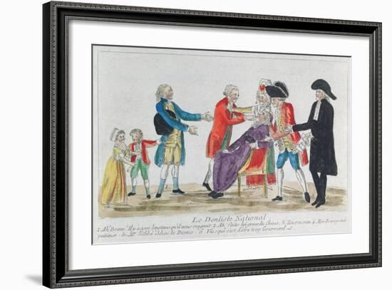 Caricature of the Nationalisation of Church Property in France During the French Revolution, 1792-null-Framed Giclee Print