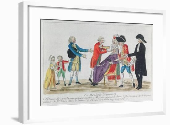 Caricature of the Nationalisation of Church Property in France During the French Revolution, 1792-null-Framed Giclee Print