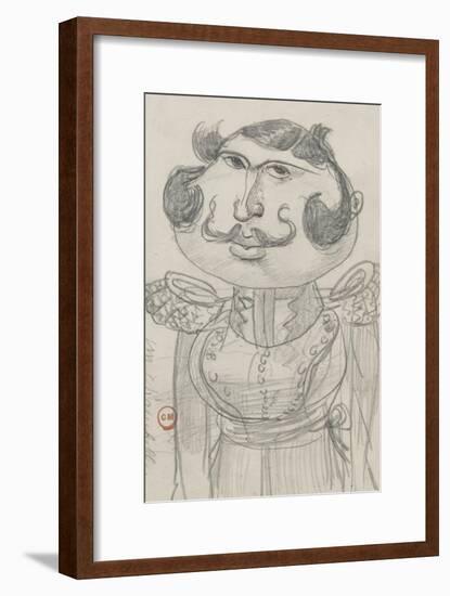 Caricature : "un chambellan de Cuba"-Gustave Moreau-Framed Giclee Print