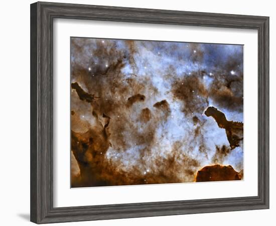 Carina Nebula Star-Forming Pillars-Stocktrek Images-Framed Photographic Print