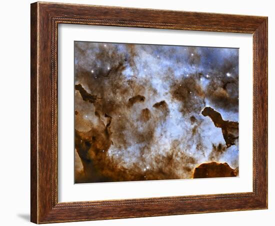 Carina Nebula Star-Forming Pillars-Stocktrek Images-Framed Photographic Print