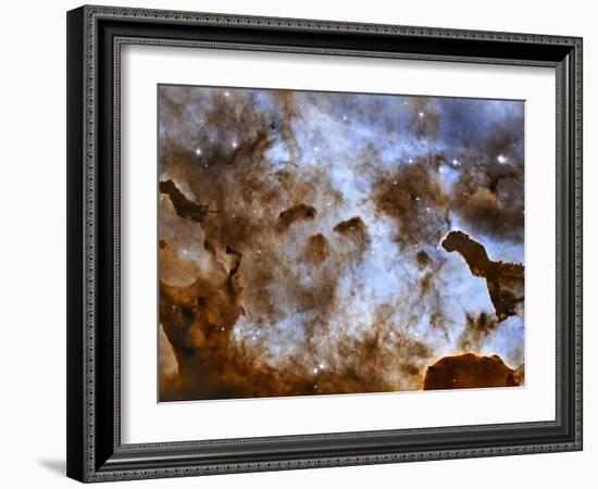 Carina Nebula Star-Forming Pillars-Stocktrek Images-Framed Photographic Print