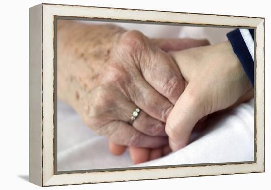 Caring for the Elderly, Conceptual Image-Crown-Framed Premier Image Canvas