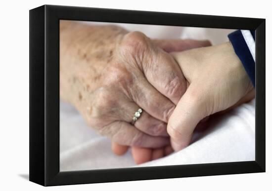 Caring for the Elderly, Conceptual Image-Crown-Framed Premier Image Canvas