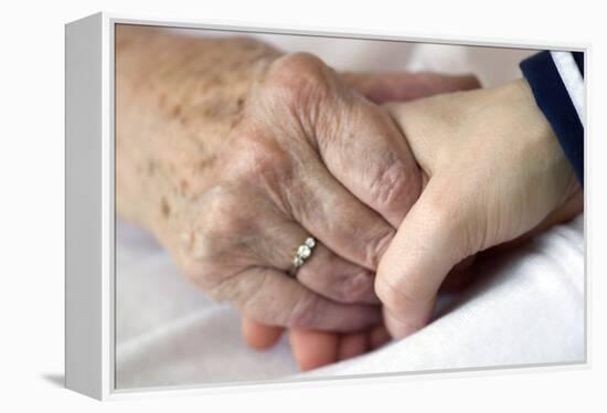 Caring for the Elderly, Conceptual Image-Crown-Framed Premier Image Canvas