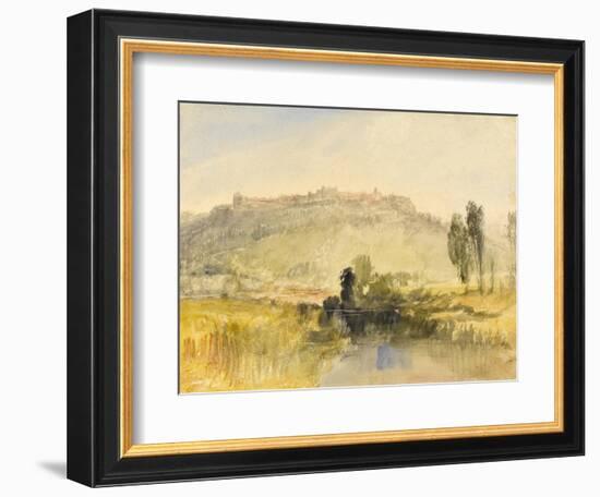 Carisbrooke Castle, Isle of Wight, C.1826-J. M. W. Turner-Framed Giclee Print