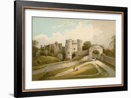 Carisbrooke Castle - Isle of Wight-English School-Framed Giclee Print