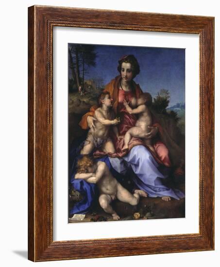 Caritas, 1518-19-Andrea del Sarto-Framed Giclee Print