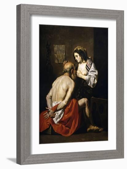 Caritas Romana, 1620-1630, Flemish School-Gaspar de Crayer-Framed Giclee Print