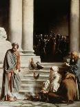 Christ Driving the Money Changers Out of Temple-Carl Bloch-Giclee Print