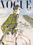 Vogue Cover - January 1947 - Travel Fashion-Carl "Eric" Erickson-Art Print