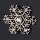A Diamond and Platinum-Mounted Snowflake Brooch, circa 1908-1913-Carl Faberge-Giclee Print