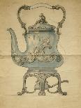 A Shaped Silver Kettle and Stand-Carl Faberge-Giclee Print