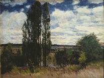 Seine, Landscape with Poplars, 1877-Carl Fredrik Hill-Laminated Giclee Print