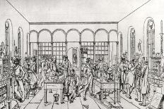 View of the Chemistry Laboratory of Baron Justus Von Liebig at Giessen-Carl Friedrich Wilhelm Trautschold-Framed Premier Image Canvas