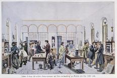 View of the Chemistry Laboratory of Baron Justus Von Liebig at Giessen-Carl Friedrich Wilhelm Trautschold-Framed Giclee Print