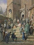 Sunday Mass at the Church of Eisenerz (1869)-Carl Goebel-Premier Image Canvas